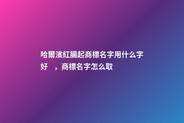 哈爾濱紅腸起商標名字用什么字好，商標名字怎么取-第1張-商標起名-玄機派